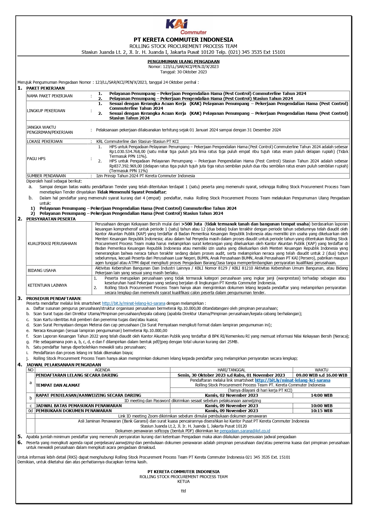 123 pengumuman ulang pengadaan pest control.docx edit 123 page 0001